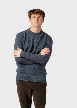 Klitmoller Collective Recycelte Wolle-Aage knit - Grey melange Greymelange