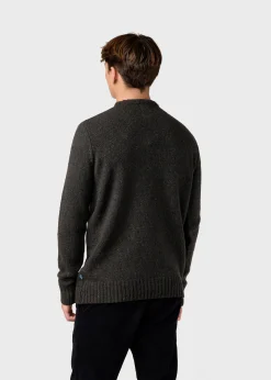 Klitmoller Collective Strick-Aage knit - Olive Greymelange