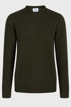 Klitmoller Collective Strick-Aage knit - Olive Greymelange
