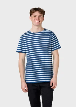 Klitmoller Collective T-shirts-Albert tee - Ocean/cream