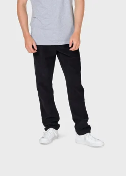 Klitmoller Collective Hosen-Allan cord pants - Black Navy