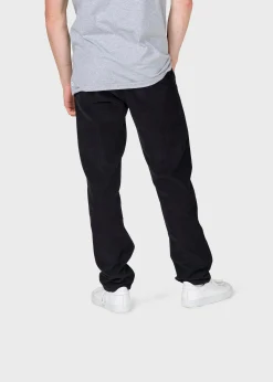 Klitmoller Collective Hosen-Allan cord pants - Black Navy