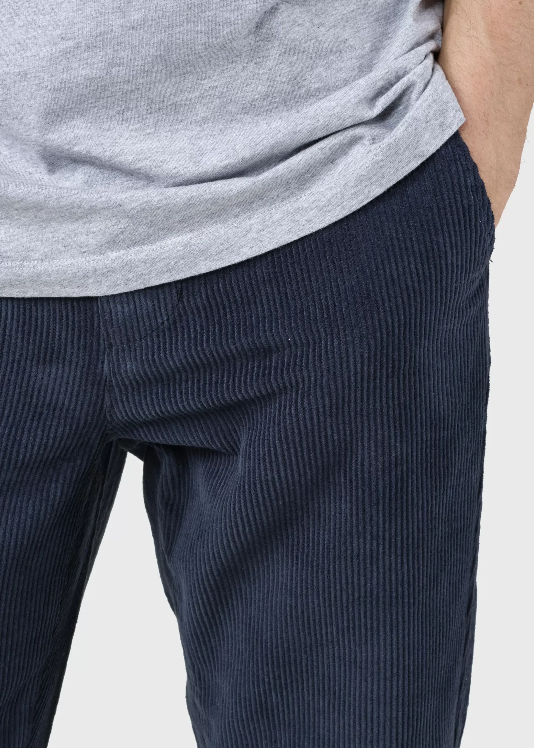 Klitmoller Collective Hosen-Allan cord pants - Navy