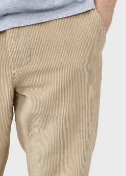 Klitmoller Collective Hosen-Allan cord pants - Sand Navy