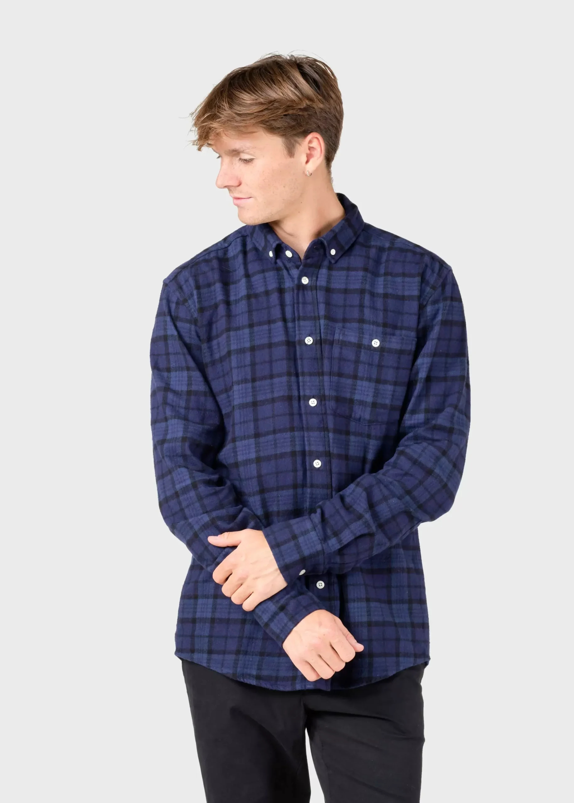 Klitmoller Collective Hemden-Alrik shirt - Blue tones Bluetones