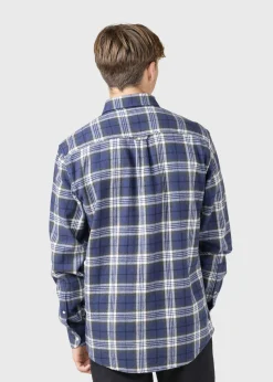 Klitmoller Collective Hemden-Alrik shirt - Olive/cream/navy Bluetones