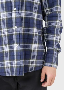 Klitmoller Collective Hemden-Alrik shirt - Olive/cream/navy Bluetones