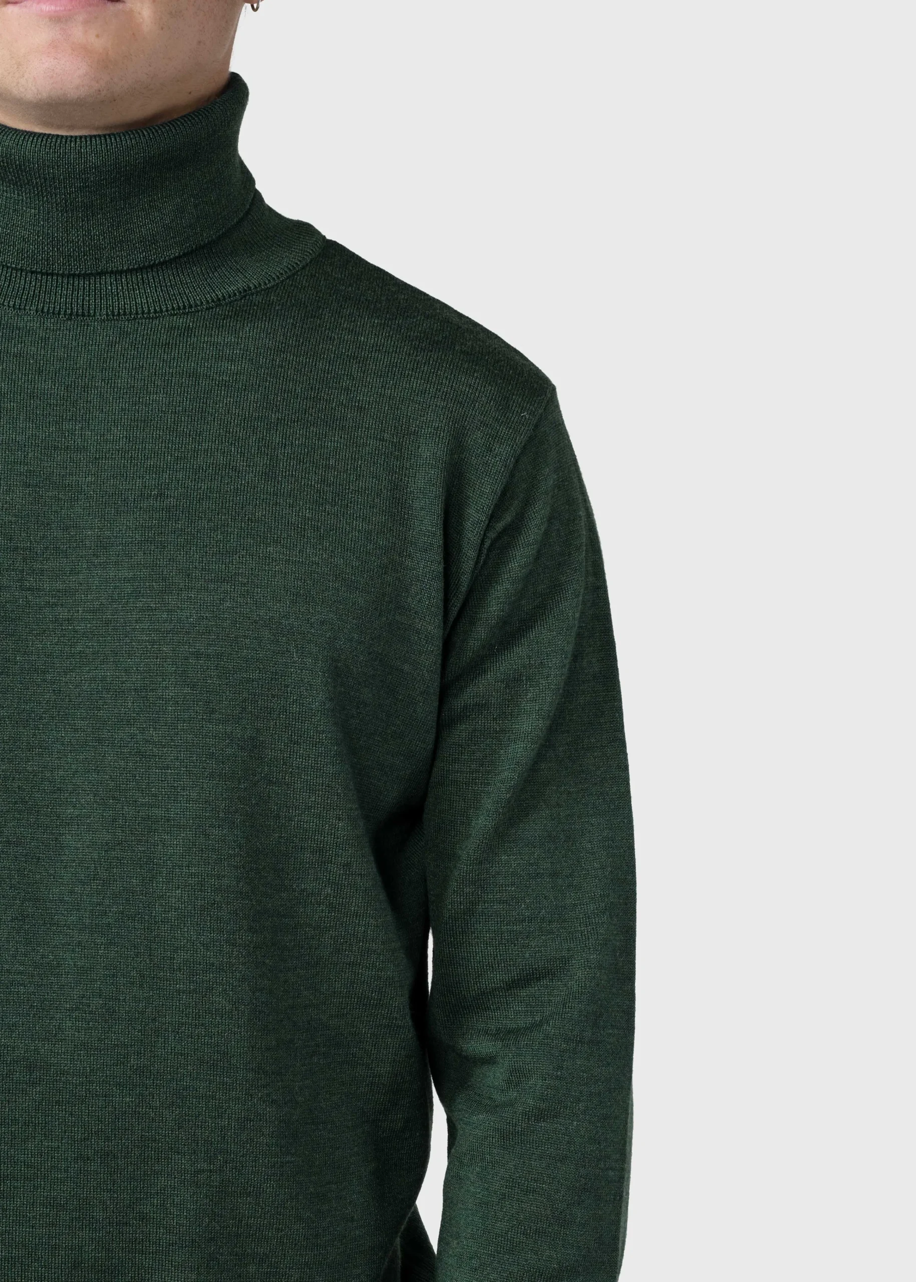 Klitmoller Collective Strick-Anders knit - Moss Green Navy