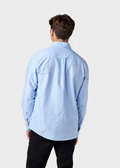 Klitmoller Collective Hemden-Basic shirt - Blue melange Navy