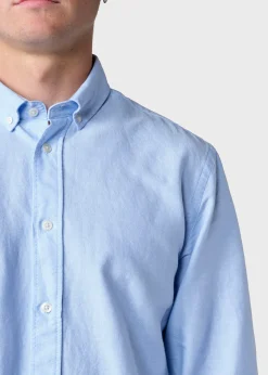 Klitmoller Collective Hemden-Basic shirt - Blue melange Navy