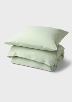 Klitmoller Collective Bettwäsche-Bed set - Plain - 140 x 200 + 60 x 70 - Sage White