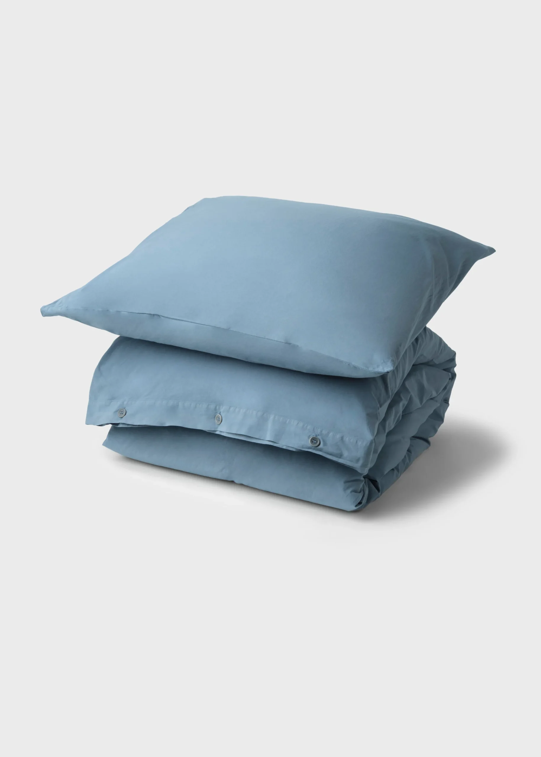 Klitmoller Collective Bettwäsche-Bed set - Plain - 140 x 220 + 80 x 80 - Light blue Pastelgrey