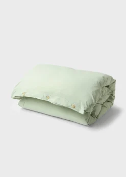 Klitmoller Collective Bettwäsche-Bed set - Plain - 140 x 220 + 80 x 80 - Sage Pastelgrey