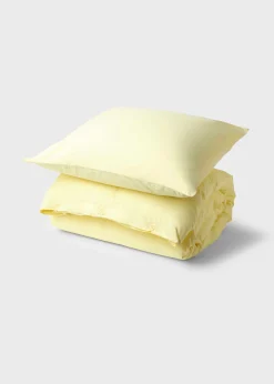 Klitmoller Collective Bettwäsche-Bed set - Plain - 140 x 200 + 80 x 80 - Lemon sorbet Pastelgrey