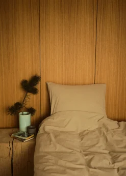 Klitmoller Collective Bettwäsche-Bed set - Plain - 140 x 200 + 60 x 70 - Sand White
