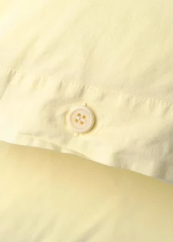 Klitmoller Collective Bettwäsche-Bed set - Plain - 140 x 220 + 60 x 70 - Lemon sorbet White