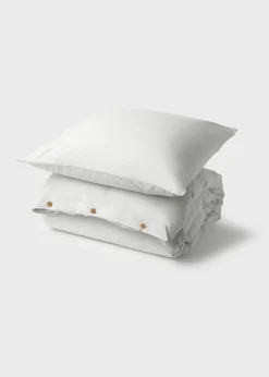 Klitmoller Collective Bettwäsche-Bed set - Plain - 140 x 220 + 80 x 80 - White Pastelgrey