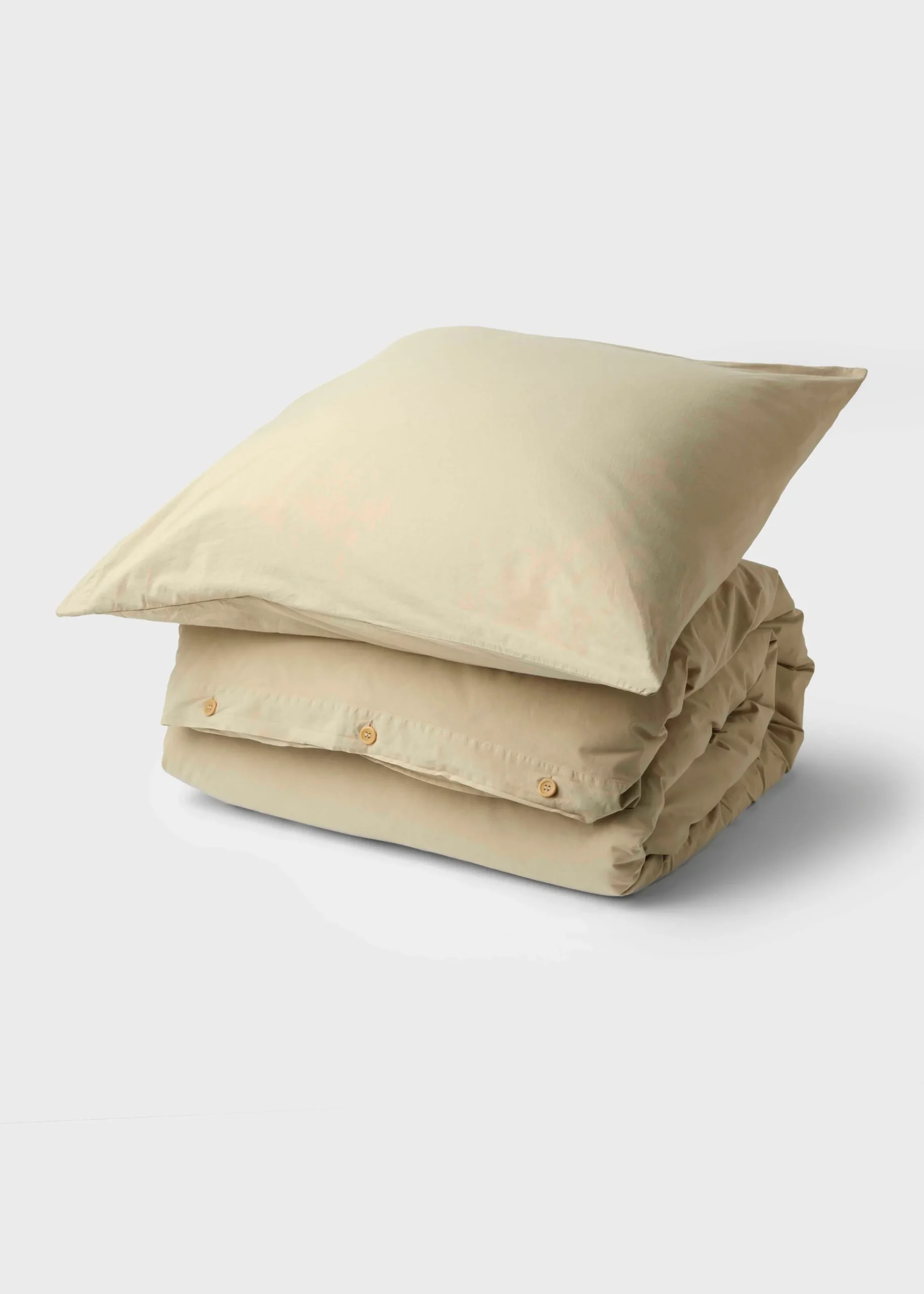 Klitmoller Collective Bettwäsche-Bed set - Plain - 140 x 220 + 60 x 70 - Sand White