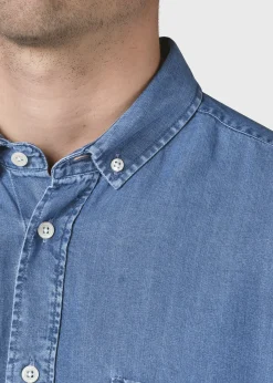 Klitmoller Collective Hemden-Benjamin chambrey shirt - Light blue Lightblue