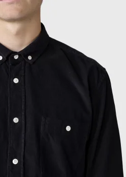 Klitmoller Collective Hemden-Benjamin corduroy shirt - Black Olive