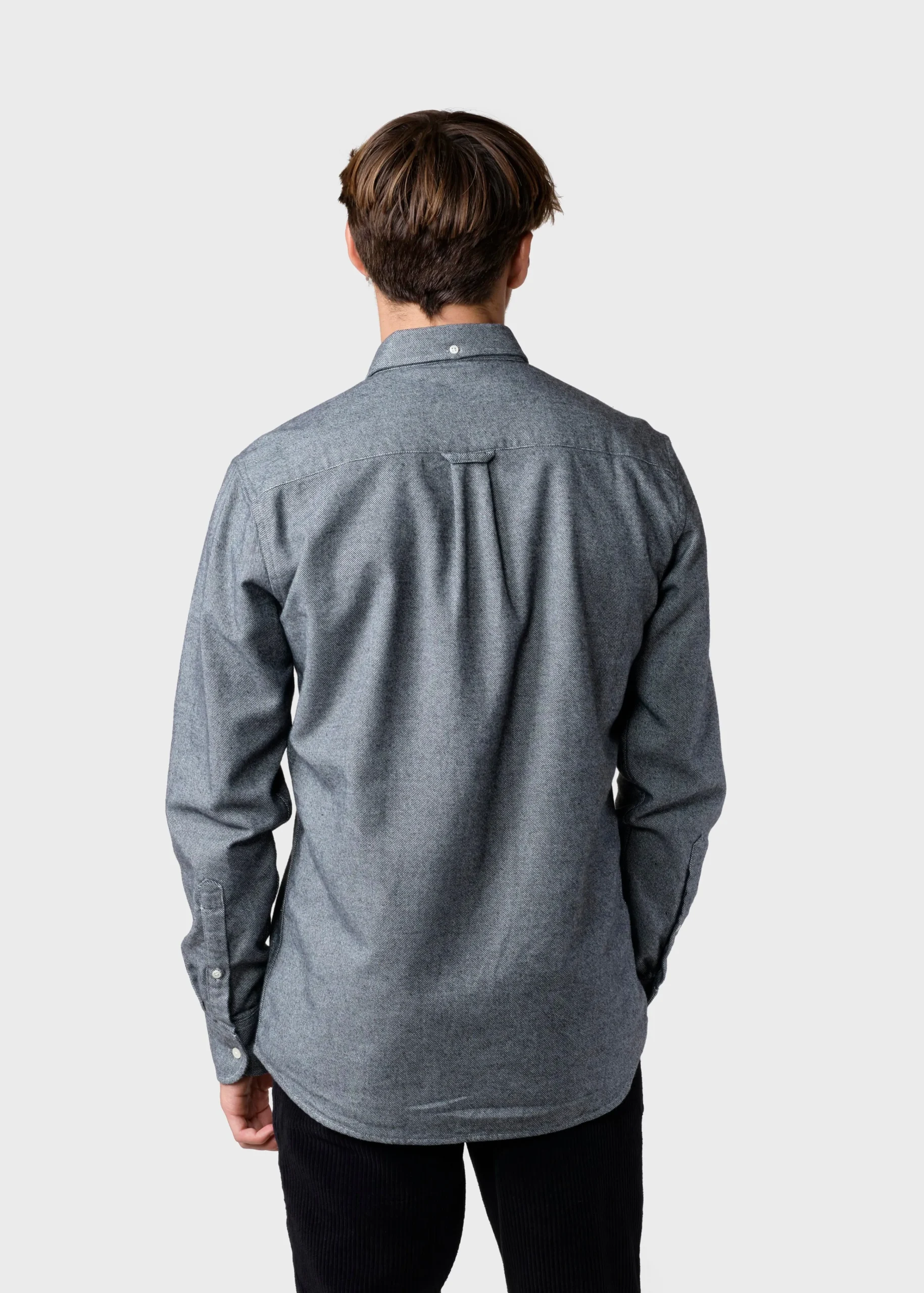 Klitmoller Collective Hemden-Benjamin lumber shirt - Grey melange MossGreen