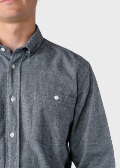 Klitmoller Collective Hemden-Benjamin lumber shirt - Grey melange MossGreen
