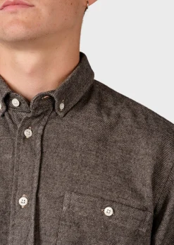 Klitmoller Collective Hemden-Benjamin lumber shirt - Sand MossGreen