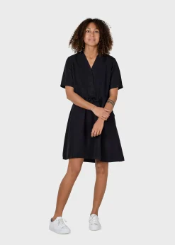 Klitmoller Collective Kleider-Bjørk dress - Black Skyblue