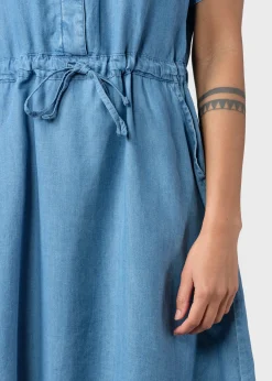 Klitmoller Collective Kleider-Bjørk dress - Light blue chambrey Skyblue