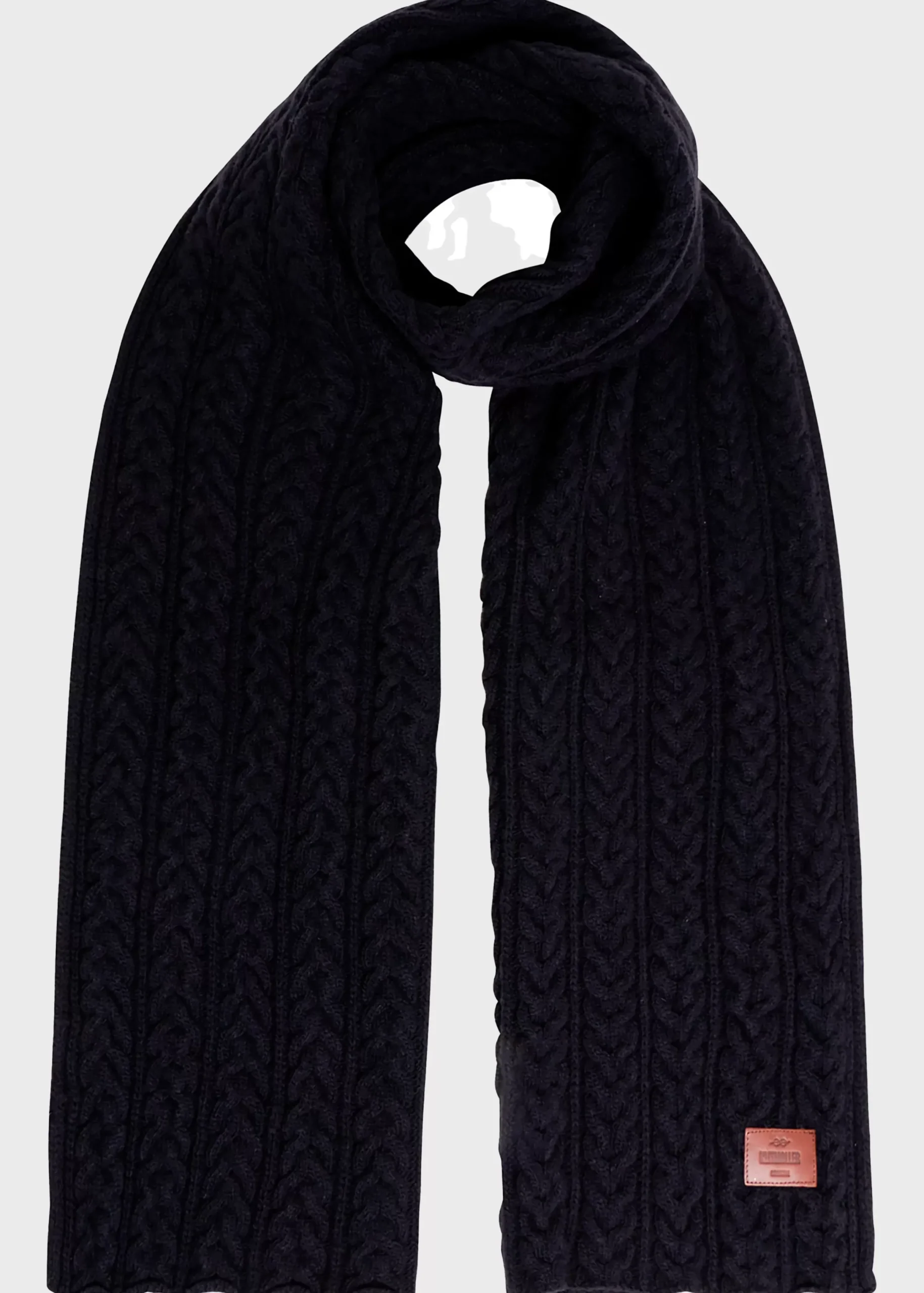 Klitmoller Collective Schals-Cable scarf - Black