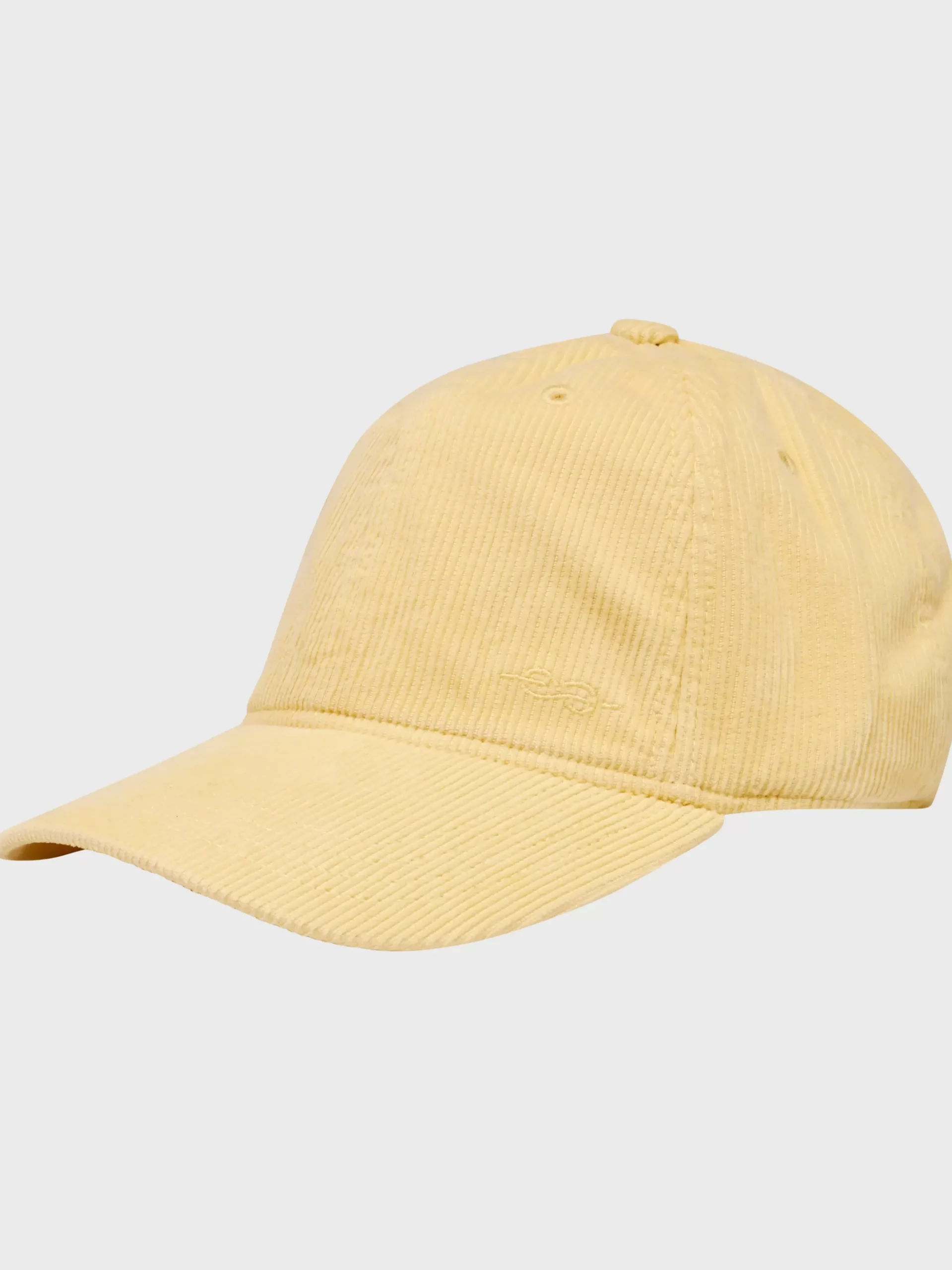 Klitmoller Collective Accessories-Cap one corduroy - Lemon sorbet Black