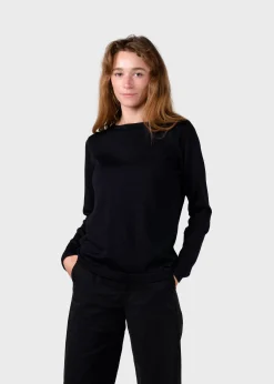 Klitmoller Collective Strick-Charlotte knit - Black Olive