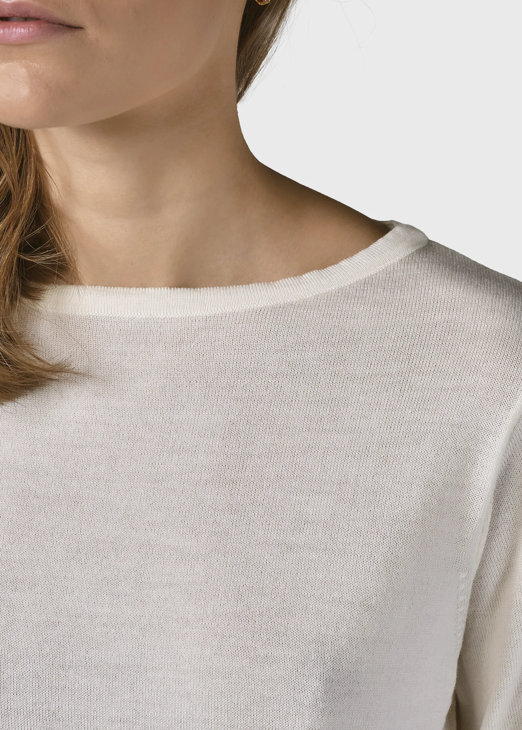 Klitmoller Collective Strick-Charlotte knit - Cream Olive