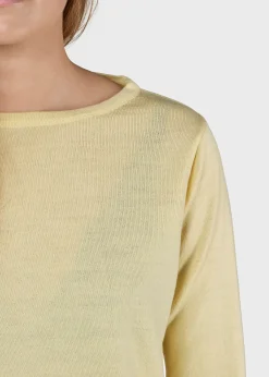 Klitmoller Collective Strick-Charlotte knit - Lemon sorbet Olive