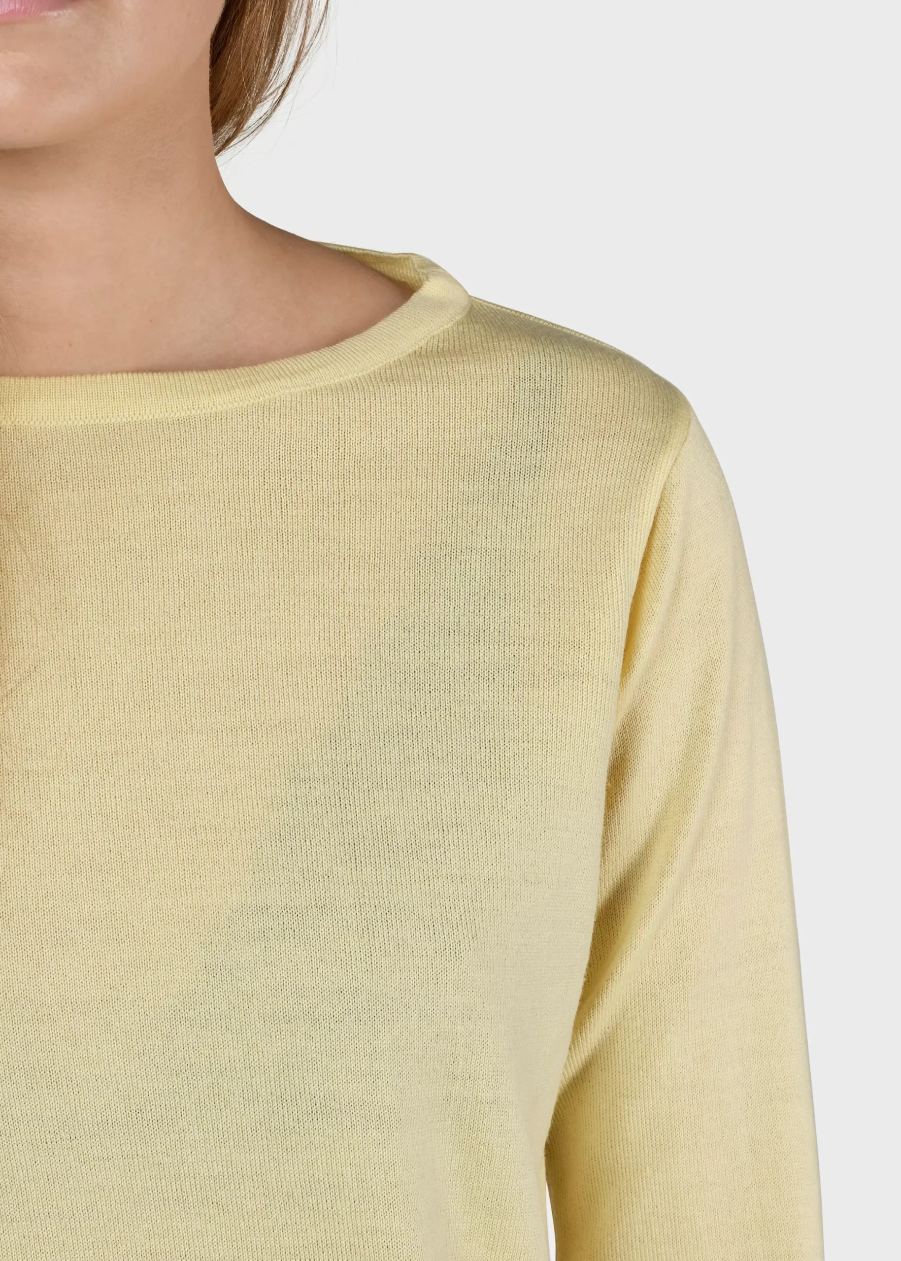Klitmoller Collective Strick-Charlotte knit - Lemon sorbet Olive