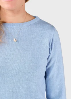 Klitmoller Collective Strick-Charlotte knit - Light blue Olive
