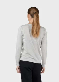 Klitmoller Collective Strick-Charlotte knit - Pastel grey Olive