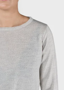 Klitmoller Collective Strick-Charlotte knit - Pastel grey Olive