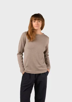 Klitmoller Collective Strick-Charlotte knit - Sand Olive