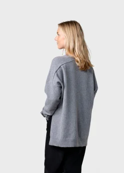 Klitmoller Collective Strick-Cirkeline knit - Light grey Black