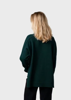 Klitmoller Collective Strick-Cirkeline knit - Moss Green Black