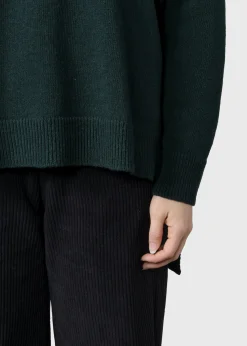 Klitmoller Collective Strick-Cirkeline knit - Moss Green Black