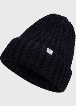 Klitmoller Collective Beanies-Cotton rib beanie - Navy