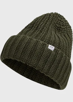 Klitmoller Collective Accessories-Cotton rib beanie - Olive Navy