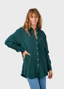 Klitmoller Collective Hemden-Dahlia shirt - Moss Green Navy