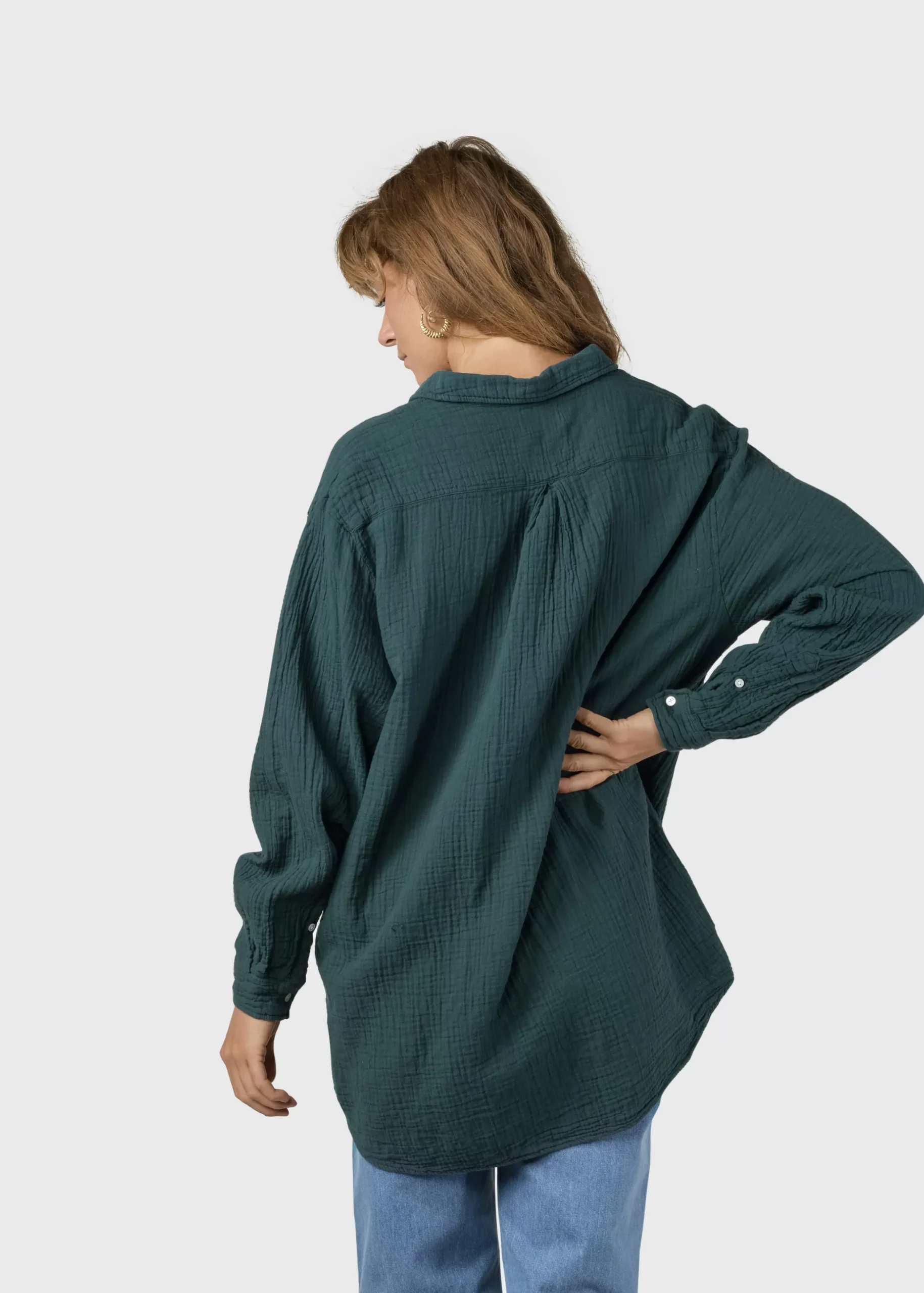 Klitmoller Collective Hemden-Dahlia shirt - Moss Green Navy