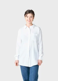 Klitmoller Collective Hemden-Dahlia shirt - White Navy