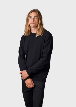 Klitmoller Collective Strick-Daniel knit - Black MossGreen