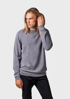 Klitmoller Collective Strick-Daniel knit - Light grey MossGreen