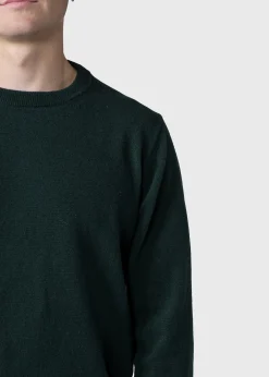 Klitmoller Collective Strick-Daniel knit - Moss Green MossGreen